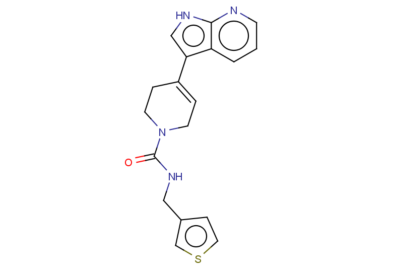 4-{1H-pyrrolo[2,3-b]pyridin-3-yl}-N-[(thiophen-3-yl)methyl]-1,2,3,6-tetrahydropyridine-1-carboxamide