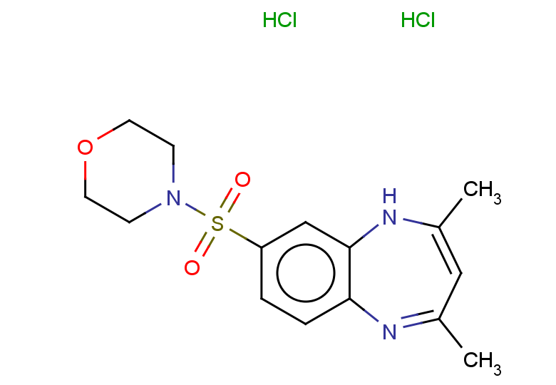 2,4-dimethyl-8-(morpholine-4-sulfonyl)-1H-1,5-benzodiazepine dihydrochloride