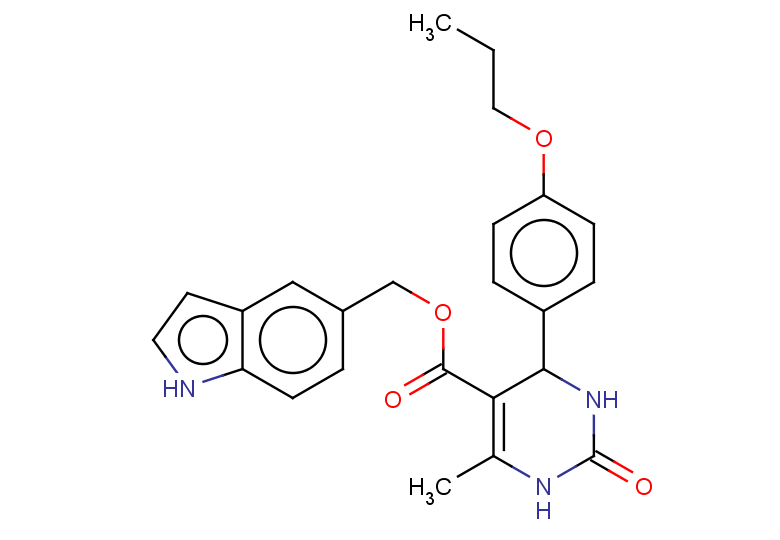 (1H-indol-5-yl)methyl 6-methyl-2-oxo-4-(4-propoxyphenyl)-1,2,3,4-tetrahydropyrimidine-5-carboxylate