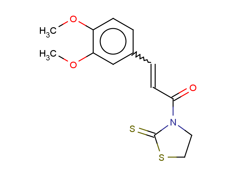 3-(3,4-dimethoxyphenyl)-1-(2-sulfanylidene-1,3-thiazolidin-3-yl)prop-2-en-1-one