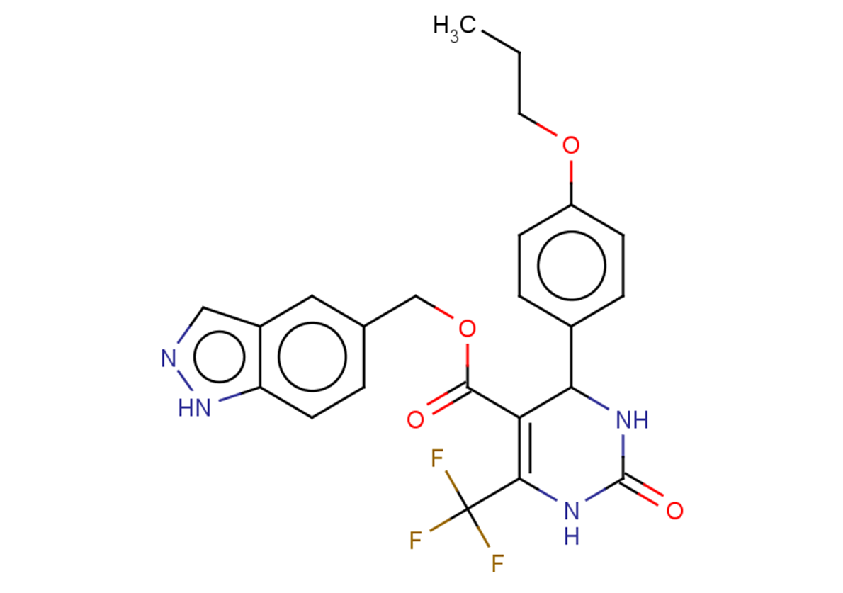 (1H-indazol-5-yl)methyl 2-oxo-4-(4-propoxyphenyl)-6-(trifluoromethyl)-1,2,3,4-tetrahydropyrimidine-5-carboxylate
