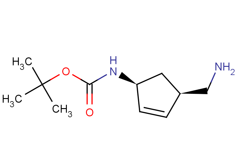 tert-butyl N-[(1S,4R)-4-(aminomethyl)cyclopent-2-en-1-yl]carbamate