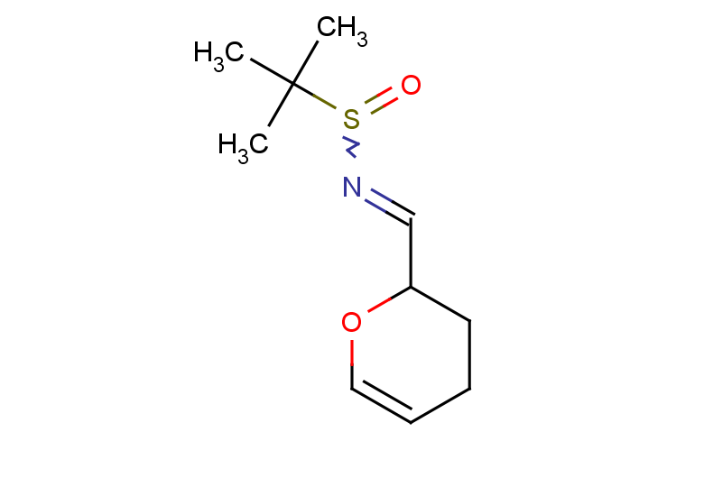 N-[(3,4-dihydro-2H-pyran-2-yl)methylidene]-2-methylpropane-2-sulfinamide