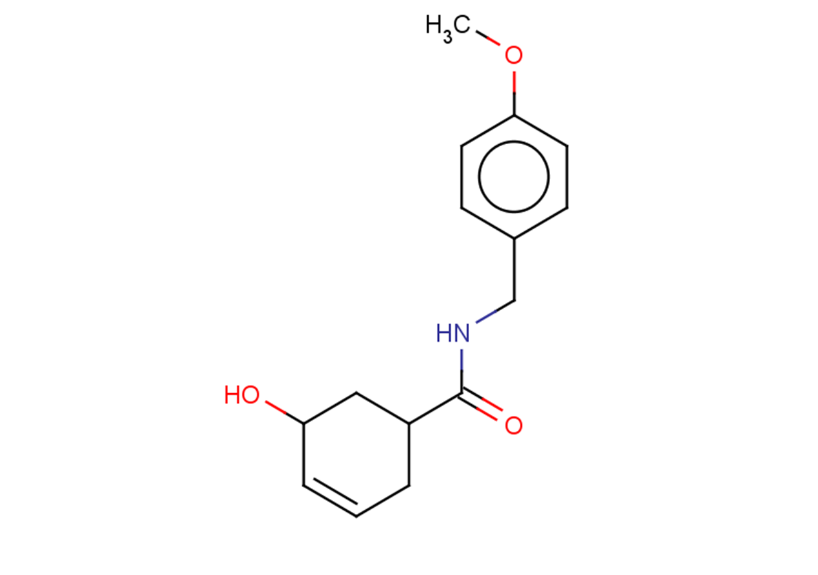 5-hydroxy-N-[(4-methoxyphenyl)methyl]cyclohex-3-ene-1-carboxamide