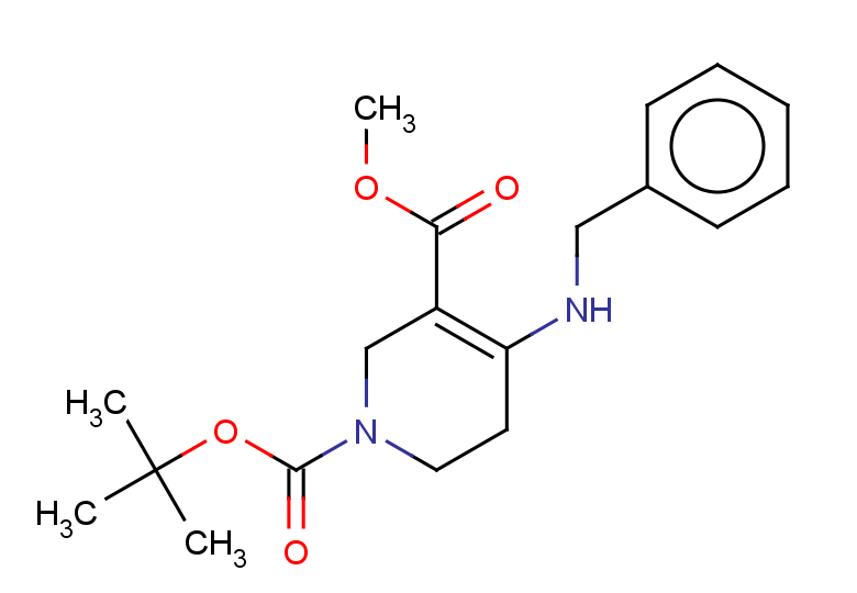 1-tert-butyl 3-methyl 4-(benzylamino)-1,2,5,6-tetrahydropyridine-1,3-dicarboxylate