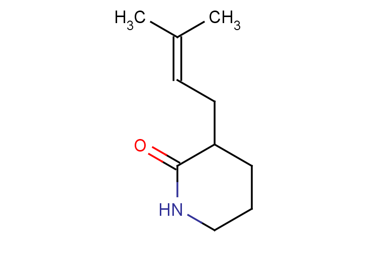 3-(3-methylbut-2-en-1-yl)piperidin-2-one
