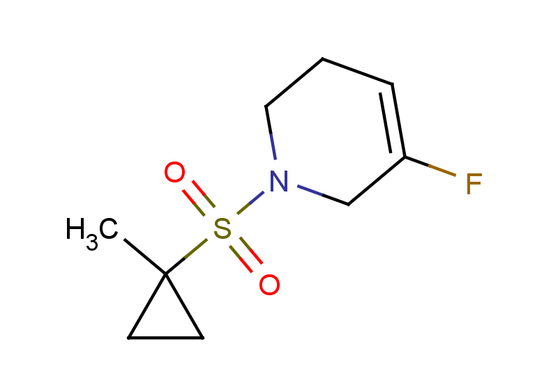 5-fluoro-1-[(1-methylcyclopropyl)sulfonyl]-1,2,3,6-tetrahydropyridine