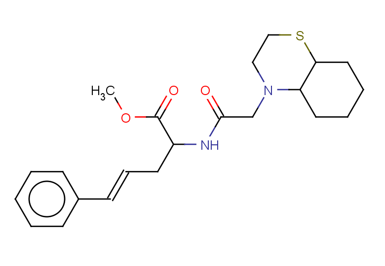 methyl (4E)-2-[2-(octahydro-2H-1,4-benzothiazin-4-yl)acetamido]-5-phenylpent-4-enoate