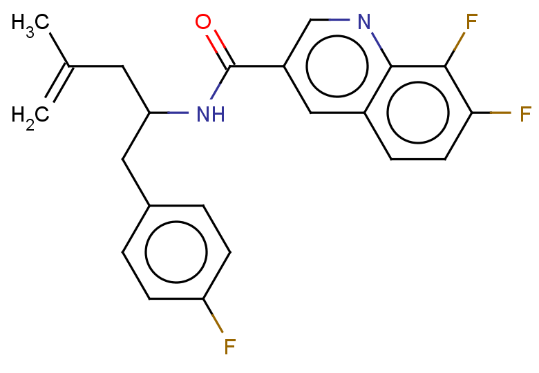 7,8-difluoro-N-[1-(4-fluorophenyl)-4-methylpent-4-en-2-yl]quinoline-3-carboxamide