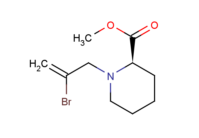 methyl (2R)-1-(2-bromoprop-2-en-1-yl)piperidine-2-carboxylate