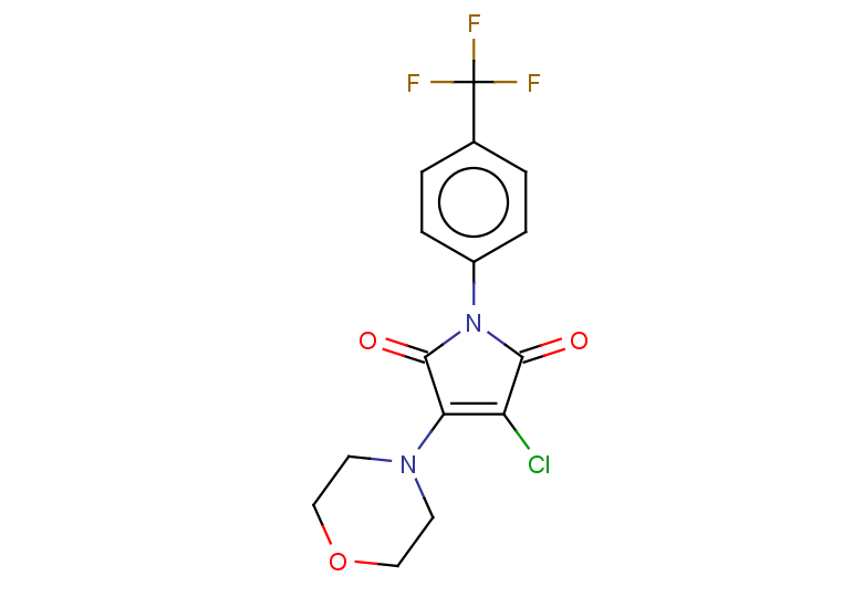3-chloro-4-(morpholin-4-yl)-1-[4-(trifluoromethyl)phenyl]-2,5-dihydro-1H-pyrrole-2,5-dione