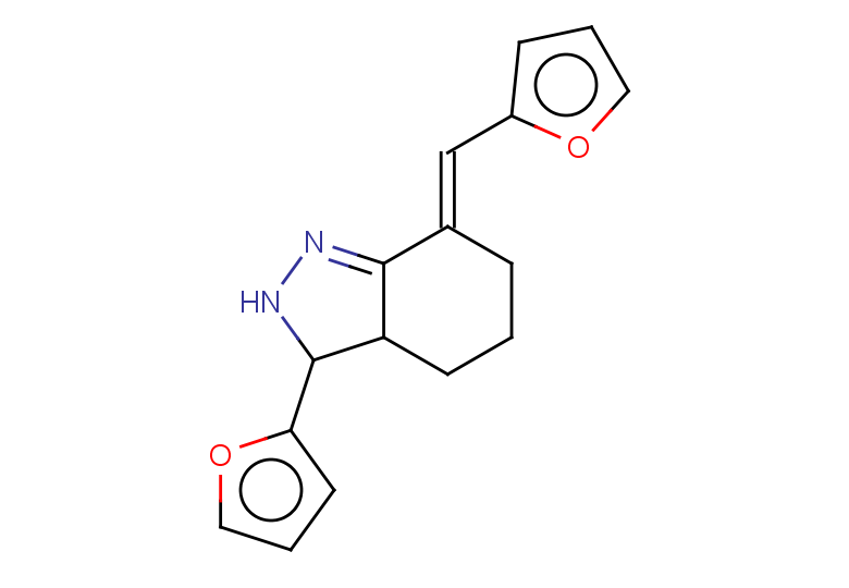 (7E)-3-(furan-2-yl)-7-[(furan-2-yl)methylidene]-3,3a,4,5,6,7-hexahydro-2H-indazole