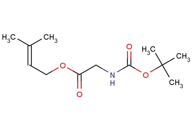 3-methylbut-2-en-1-yl 2-{[(tert-butoxy)carbonyl]amino}acetate