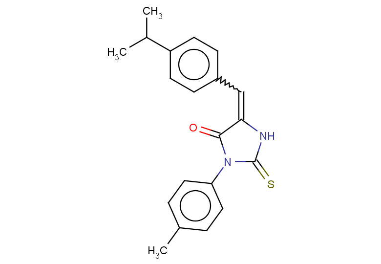 3-(4-methylphenyl)-5-{[4-(propan-2-yl)phenyl]methylidene}-2-sulfanylideneimidazolidin-4-one