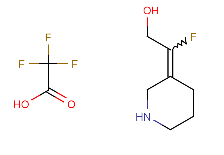 2-fluoro-2-(piperidin-3-ylidene)ethan-1-ol, trifluoroacetic acid