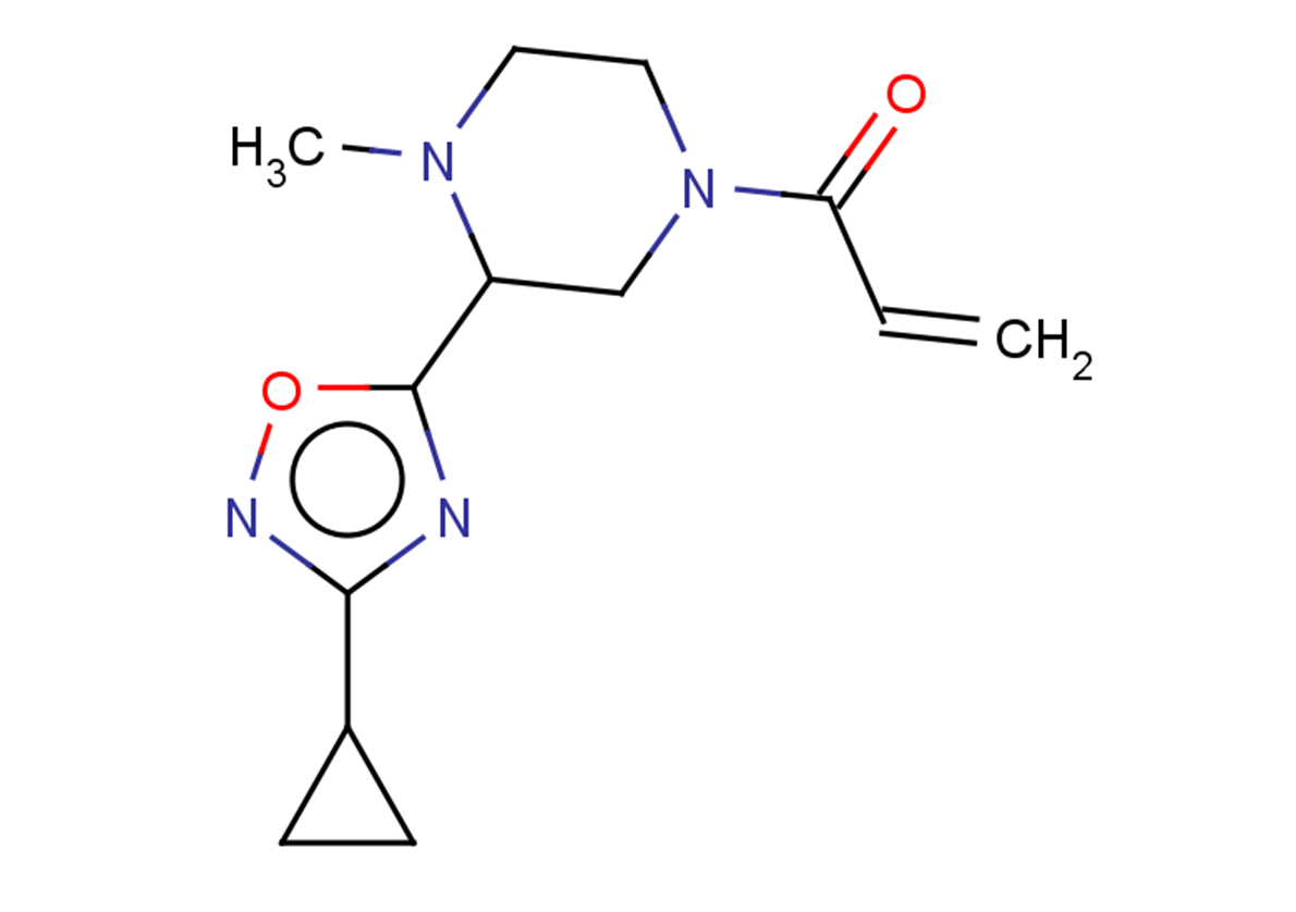 1-[3-(3-cyclopropyl-1,2,4-oxadiazol-5-yl)-4-methylpiperazin-1-yl]prop-2-en-1-one