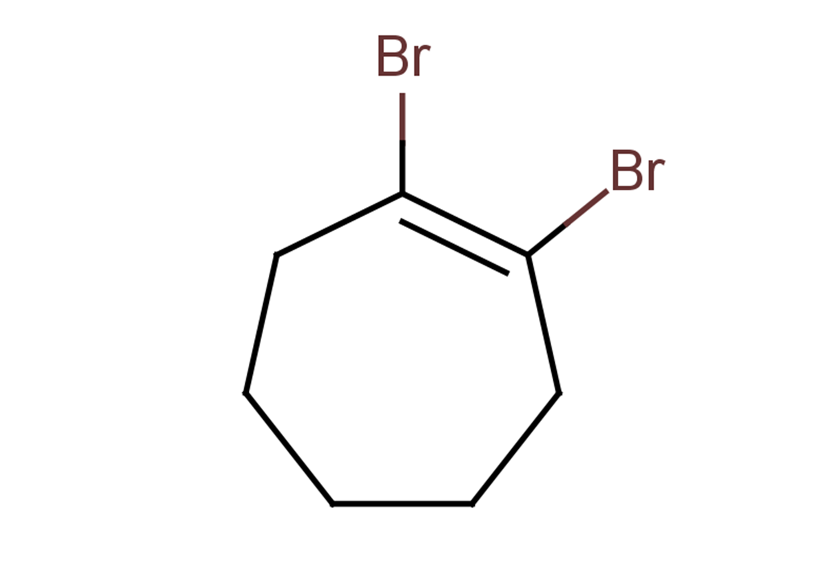 1,2-dibromocyclohept-1-ene
