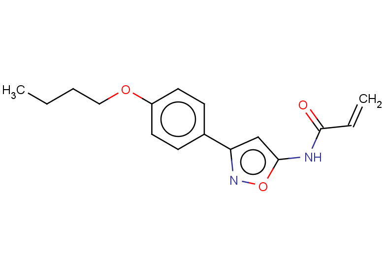 N-[3-(4-butoxyphenyl)-1,2-oxazol-5-yl]prop-2-enamide