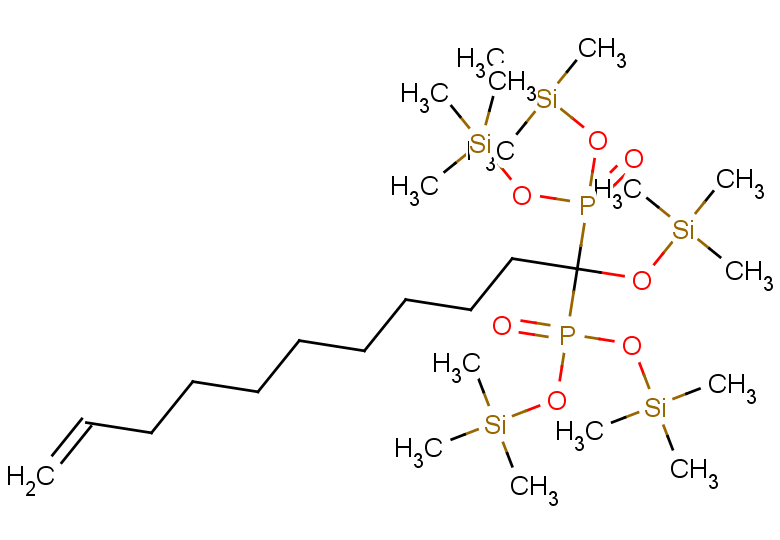 ditrimethylsilyl (1-{bis[(trimethylsilyl)oxy]phosphoryl}-1-[(trimethylsilyl)oxy]undec-10-en-1-yl)phosphonate