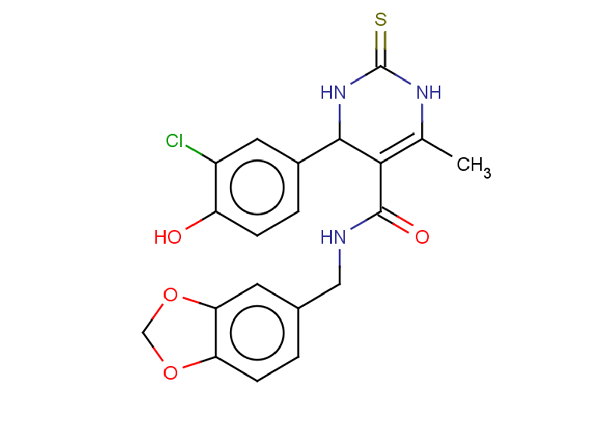 N-[(1,3-dioxaindan-5-yl)methyl]-4-(3-chloro-4-hydroxyphenyl)-6-methyl-2-sulfanylidene-1,2,3,4-tetrahydropyrimidine-5-carboxamide