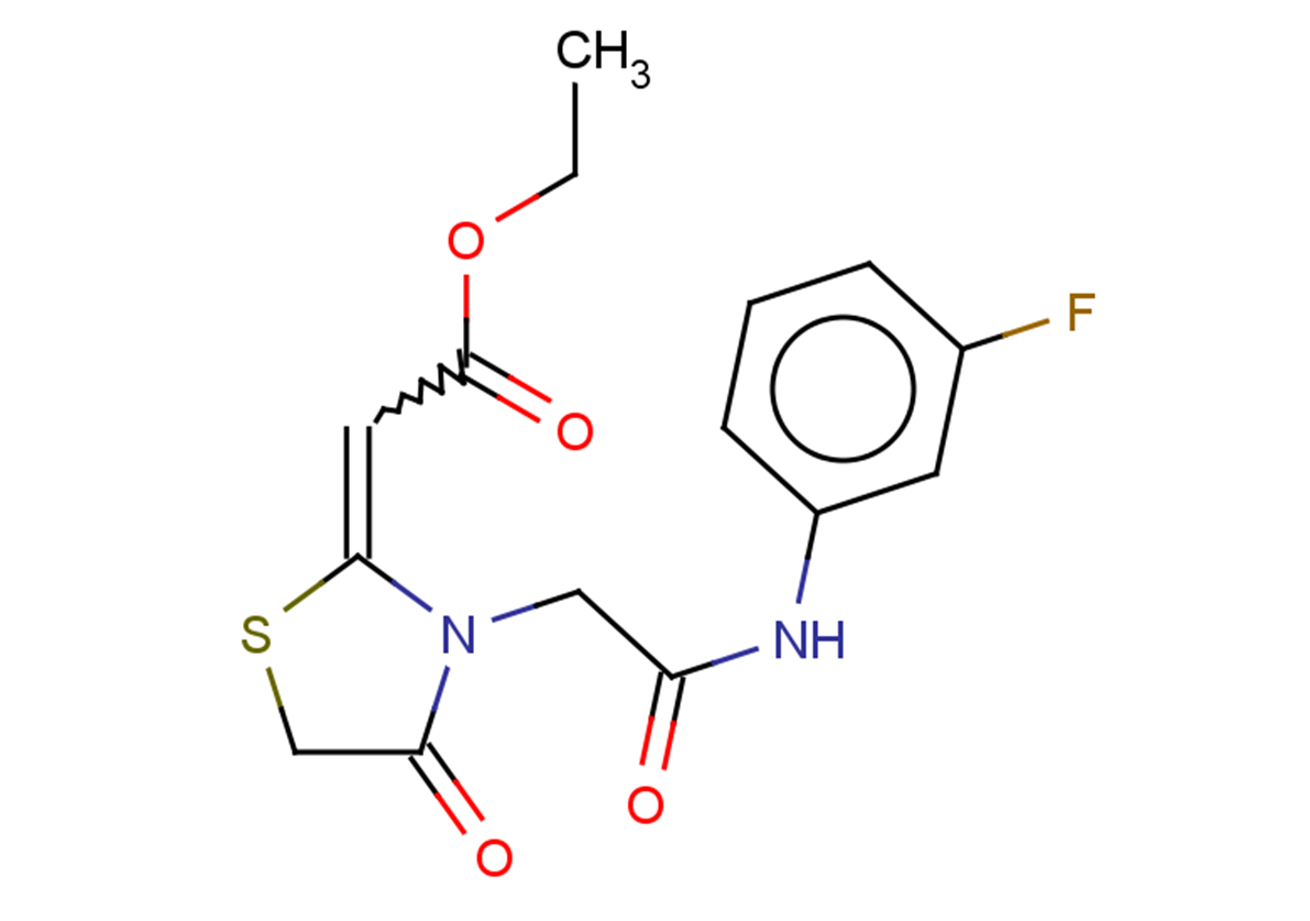 ethyl 2-(3-{[(3-fluorophenyl)carbamoyl]methyl}-4-oxo-1,3-thiazolidin-2-ylidene)acetate