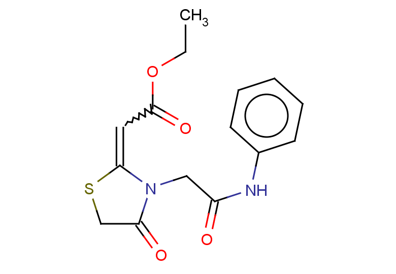 ethyl 2-{4-oxo-3-[(phenylcarbamoyl)methyl]-1,3-thiazolidin-2-ylidene}acetate