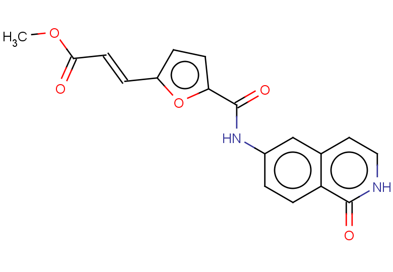 methyl (2E)-3-{5-[(1-oxo-1,2-dihydroisoquinolin-6-yl)carbamoyl]furan-2-yl}prop-2-enoate