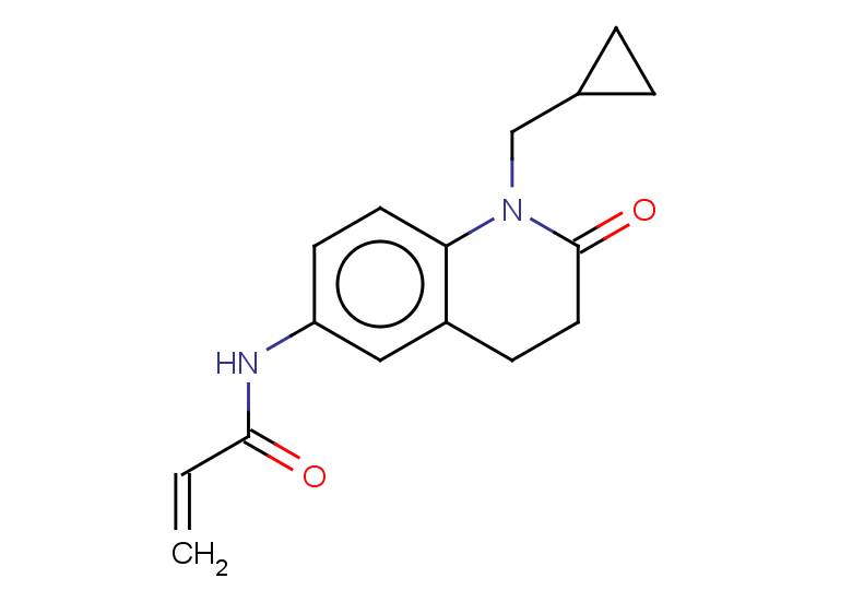 N-[1-(cyclopropylmethyl)-2-oxo-1,2,3,4-tetrahydroquinolin-6-yl]prop-2-enamide