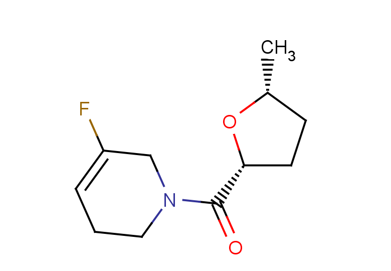 rac-5-fluoro-1-[(2R,5R)-5-methyloxolane-2-carbonyl]-1,2,3,6-tetrahydropyridine, cis