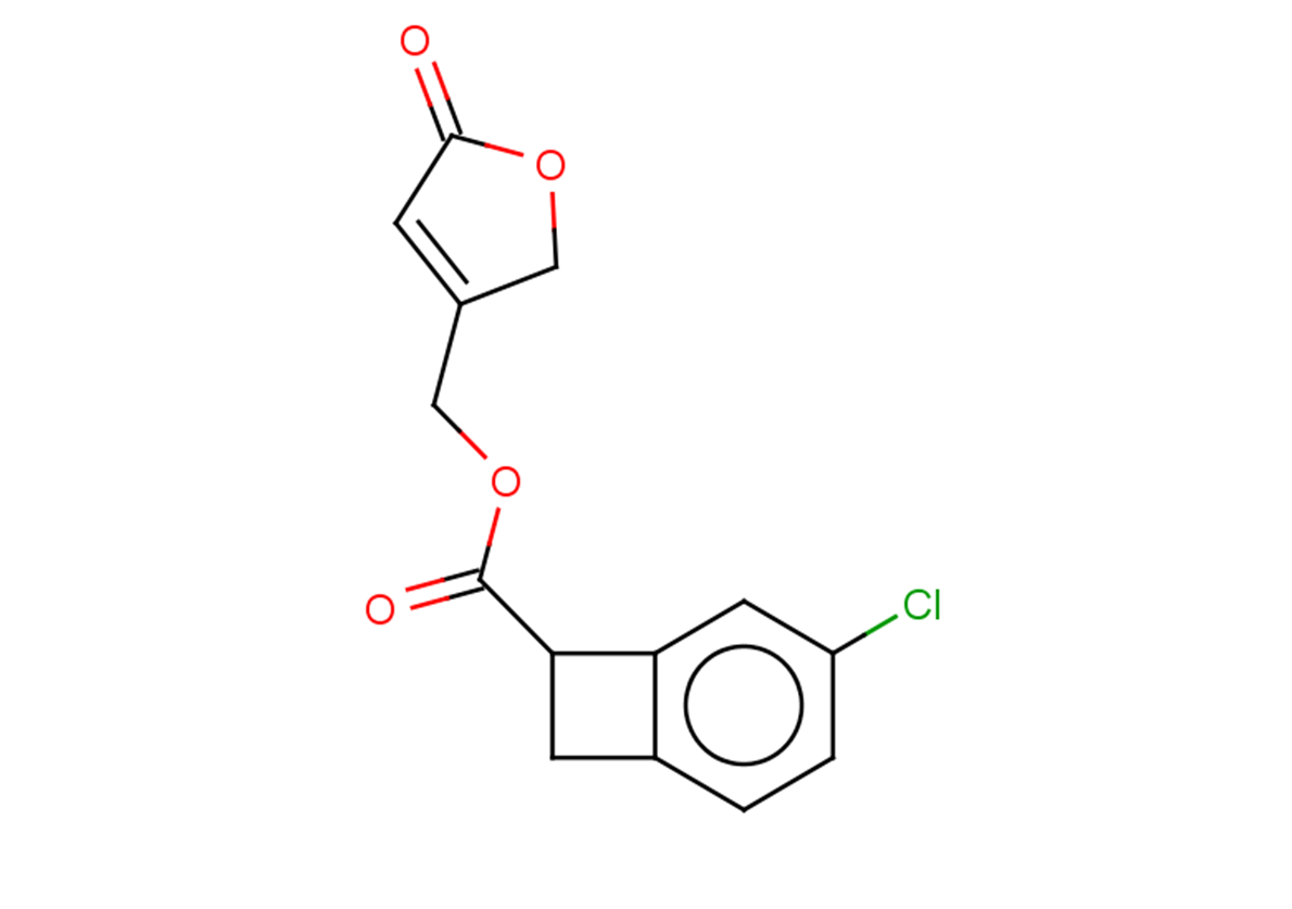 (5-oxo-2,5-dihydrofuran-3-yl)methyl 4-chlorobicyclo[4.2.0]octa-1,3,5-triene-7-carboxylate