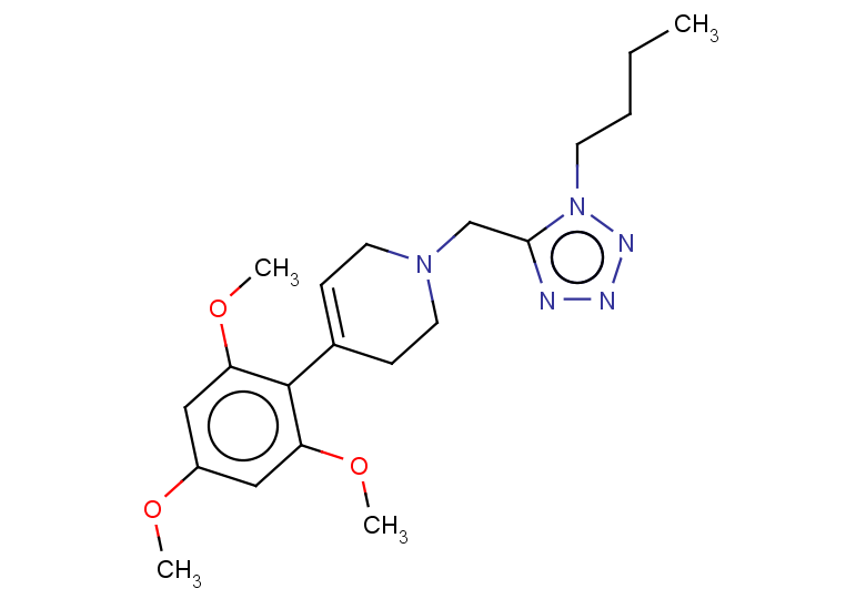 1-[(1-butyl-1H-1,2,3,4-tetrazol-5-yl)methyl]-4-(2,4,6-trimethoxyphenyl)-1,2,3,6-tetrahydropyridine