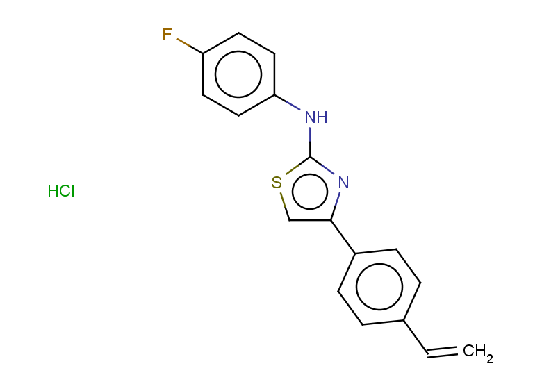 4-(4-ethenylphenyl)-N-(4-fluorophenyl)-1,3-thiazol-2-amine hydrochloride