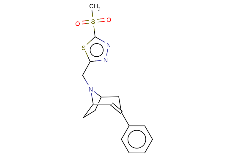 8-[(5-methanesulfonyl-1,3,4-thiadiazol-2-yl)methyl]-3-phenyl-8-azabicyclo[3.2.1]oct-2-ene