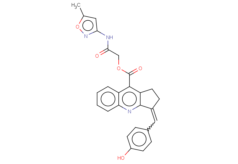 [(5-methyl-1,2-oxazol-3-yl)carbamoyl]methyl 3-[(4-hydroxyphenyl)methylidene]-1H,2H,3H-cyclopenta[b]quinoline-9-carboxylate