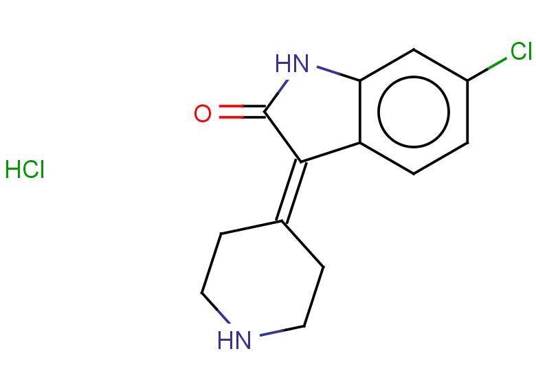 6-chloro-3-(piperidin-4-ylidene)-2,3-dihydro-1H-indol-2-one hydrochloride
