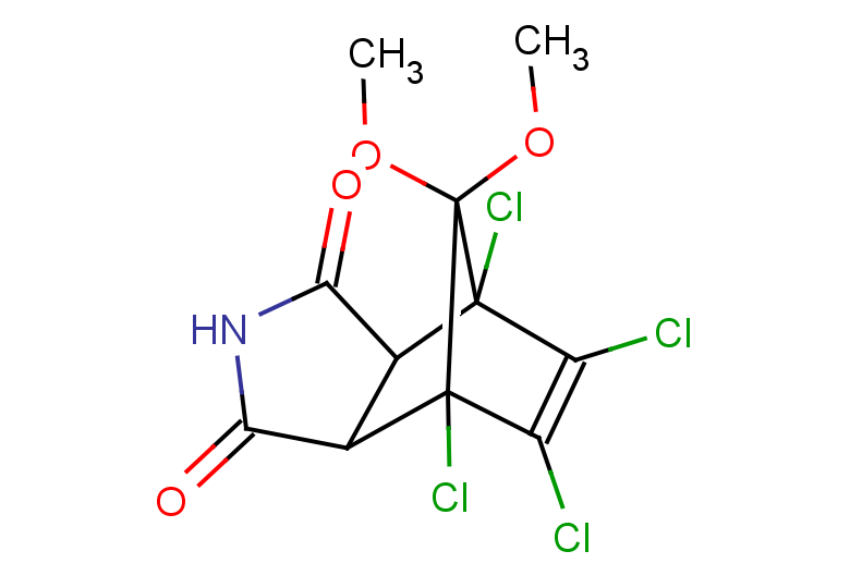 1,7,8,9-tetrachloro-10,10-dimethoxy-4-azatricyclo[5.2.1.0,2,6]dec-8-ene-3,5-dione, endo