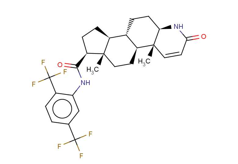 (1S,2R,7R,10S,11S,14S,15S)-N-[2,5-bis(trifluoromethyl)phenyl]-2,15-dimethyl-5-oxo-6-azatetracyclo[8.7.0.0^{2,7}.0^{11,15}]heptadec-3-ene-14-carboxamide