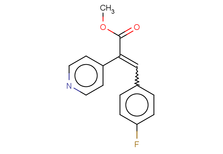 methyl 3-(4-fluorophenyl)-2-(pyridin-4-yl)prop-2-enoate