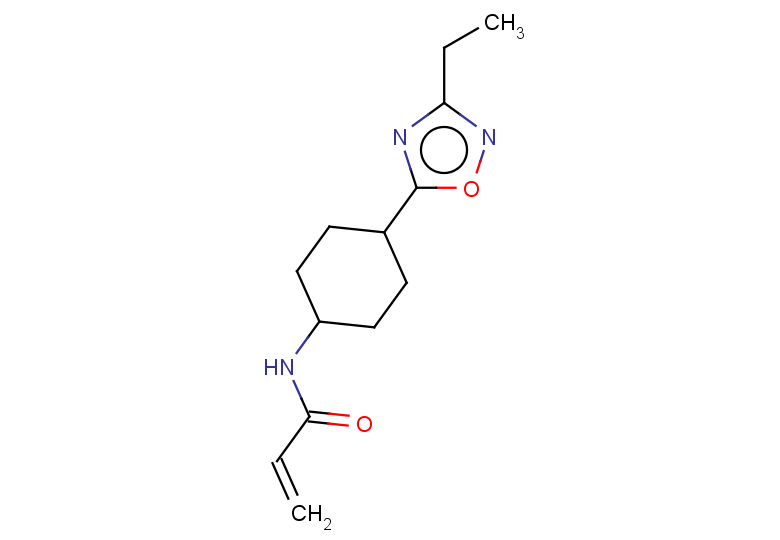 N-[4-(3-ethyl-1,2,4-oxadiazol-5-yl)cyclohexyl]prop-2-enamide