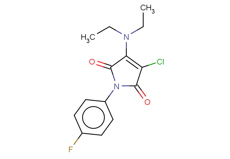 3-chloro-4-(diethylamino)-1-(4-fluorophenyl)-2,5-dihydro-1H-pyrrole-2,5-dione