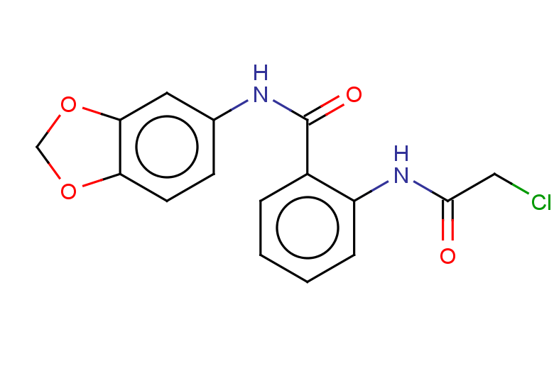 N-(1,3-dioxaindan-5-yl)-2-(2-chloroacetamido)benzamide