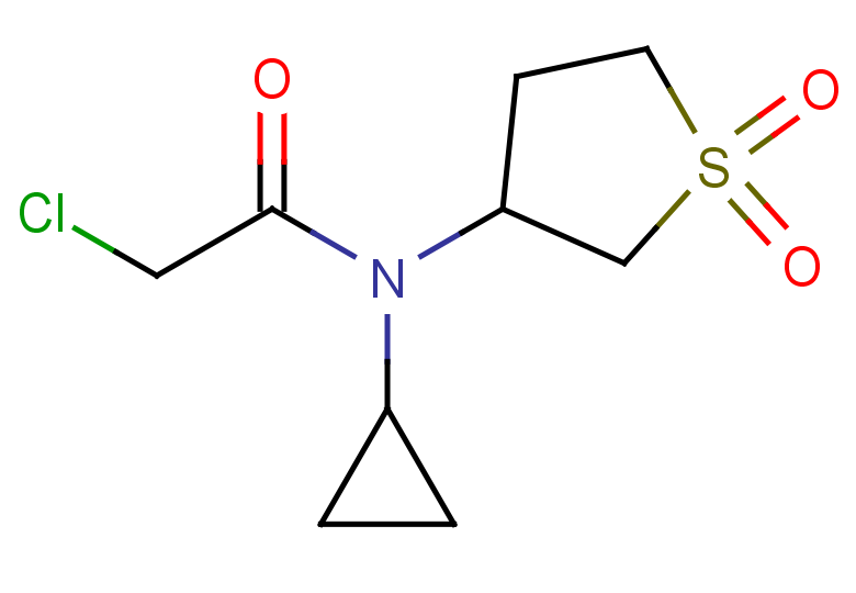 2-chloro-N-cyclopropyl-N-(1,1-dioxo-1lambda6-thiolan-3-yl)acetamide