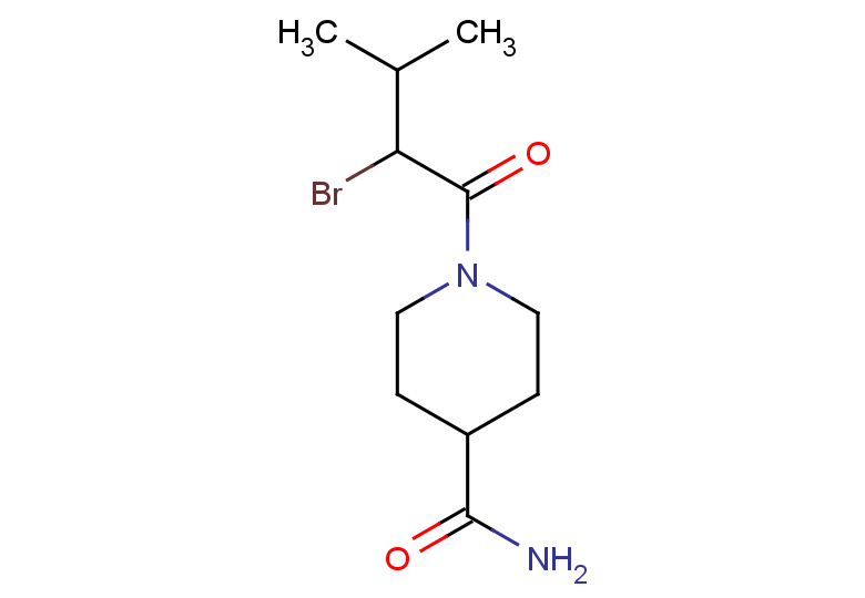 1-(2-bromo-3-methylbutanoyl)piperidine-4-carboxamide