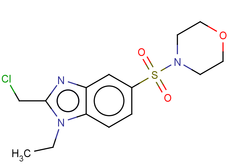2-(chloromethyl)-1-ethyl-5-(morpholine-4-sulfonyl)-1H-1,3-benzodiazole
