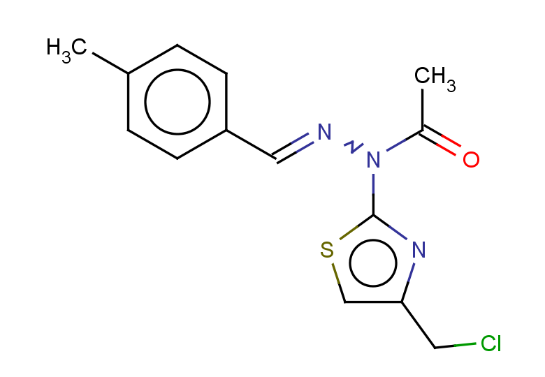 N-[4-(chloromethyl)-1,3-thiazol-2-yl]-N'-[(4-methylphenyl)methylidene]acetohydrazide