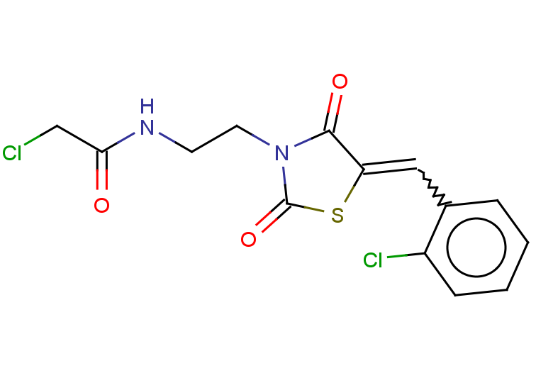 2-chloro-N-(2-{5-[(2-chlorophenyl)methylidene]-2,4-dioxo-1,3-thiazolidin-3-yl}ethyl)acetamide