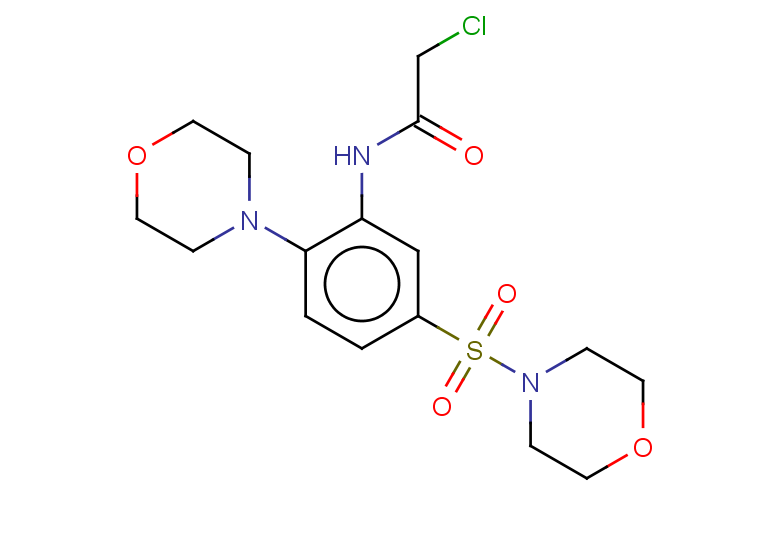 2-chloro-N-[2-(morpholin-4-yl)-5-(morpholine-4-sulfonyl)phenyl]acetamide