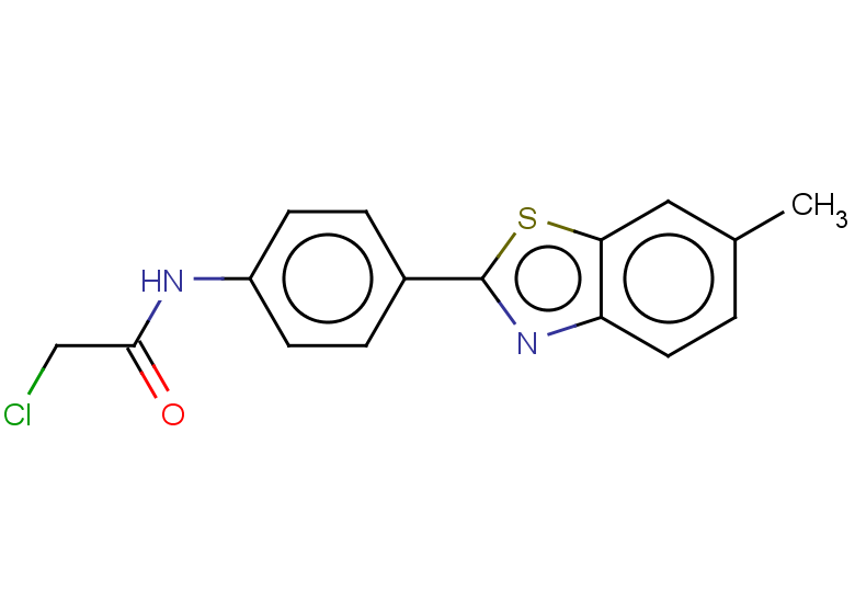 2-chloro-N-[4-(6-methyl-1,3-benzothiazol-2-yl)phenyl]acetamide
