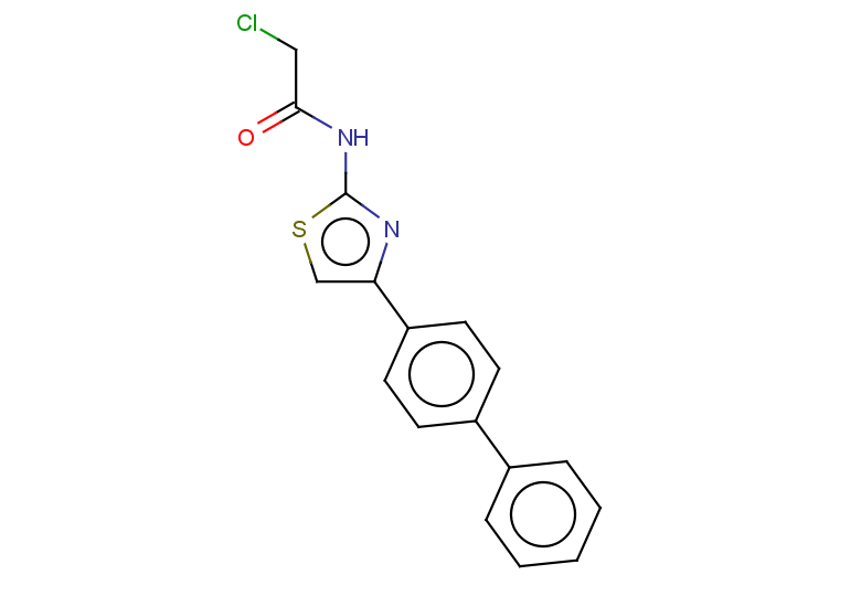 2-chloro-N-[4-(4-phenylphenyl)-1,3-thiazol-2-yl]acetamide