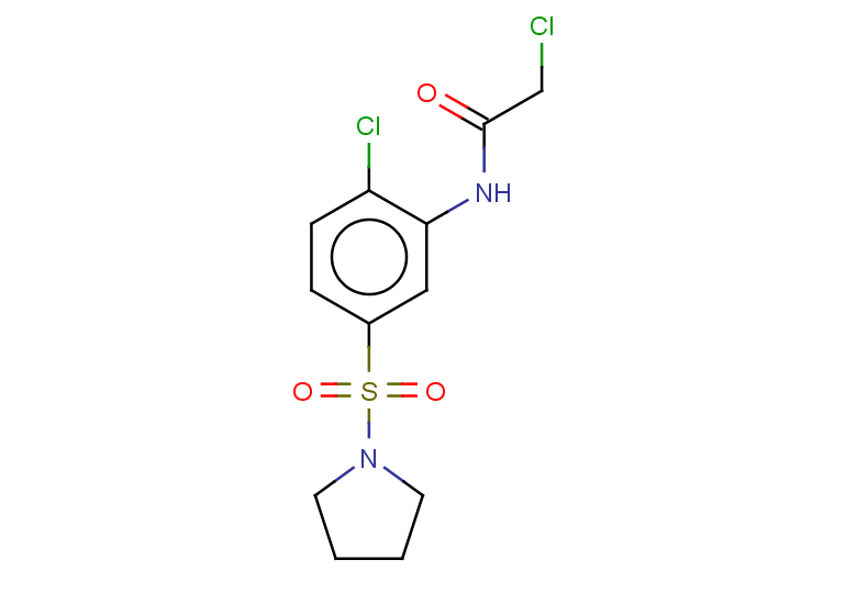 2-chloro-N-[2-chloro-5-(pyrrolidine-1-sulfonyl)phenyl]acetamide